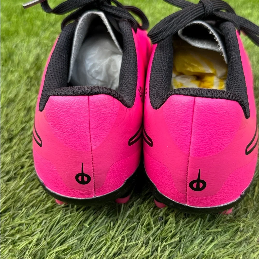 Nike Hot Pink Soccer Cleats with Black Accents Size 13